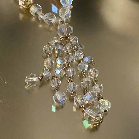 Beautiful vintage necklace Aurora Borealis style beads - Picture 7 of 11